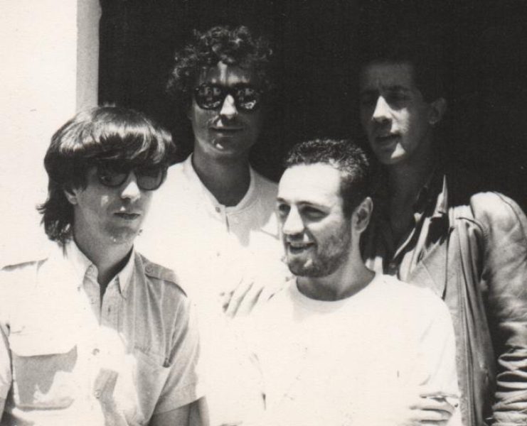 A banda à porta do RRV, 1986. Cortesia: André Carneiro