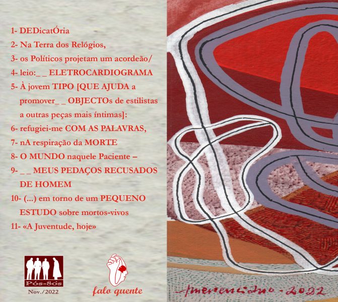 Verso de CD "Falo Quente", 2022 (Pós-80's)