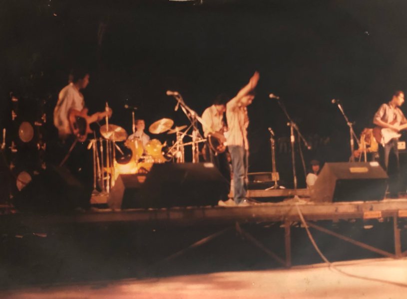 Concerto ao vivo no Festival Só-Rock, Coimbra, 1981. Cortesia: André Carneiro