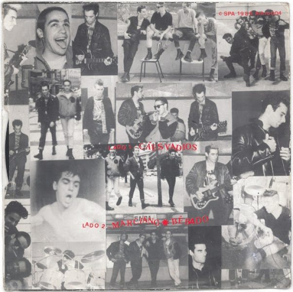 Verso do álbum "Cães Vadios", 1987